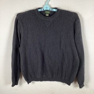 Eddie Bauer Mens Sweater Sz XL Soft Long Sleeve Solid Crew Neck Excellent